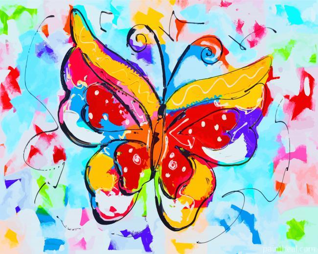 Colorful Butterfly Art Painting By Numbers Kits