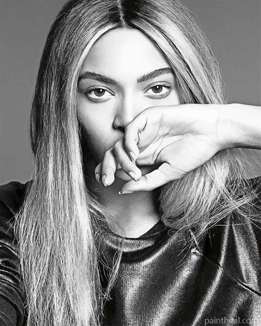 Black And White Beyoncé Painting By Numbers Kits