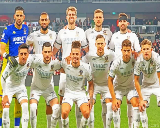 Leeds United Team Painting By Numbers Kits