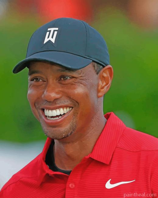 Tiger Woods Golfer Painting By Numbers Kits
