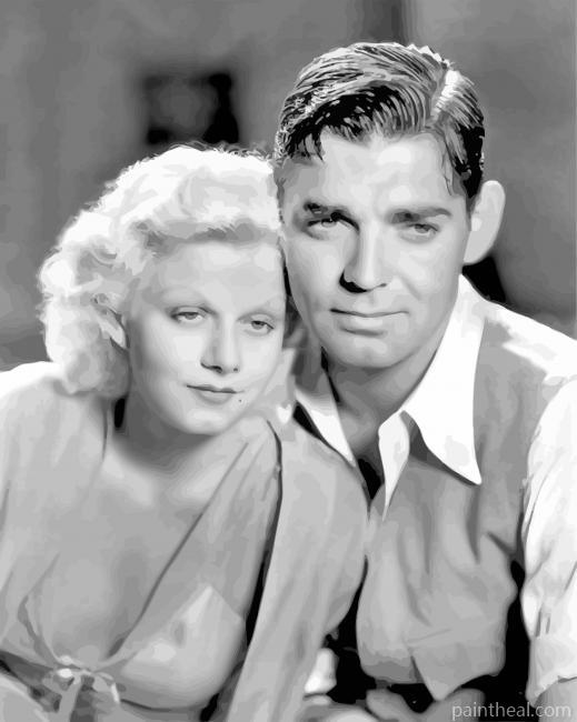 Jean Harlow And Clark Gable Painting By Numbers Kits