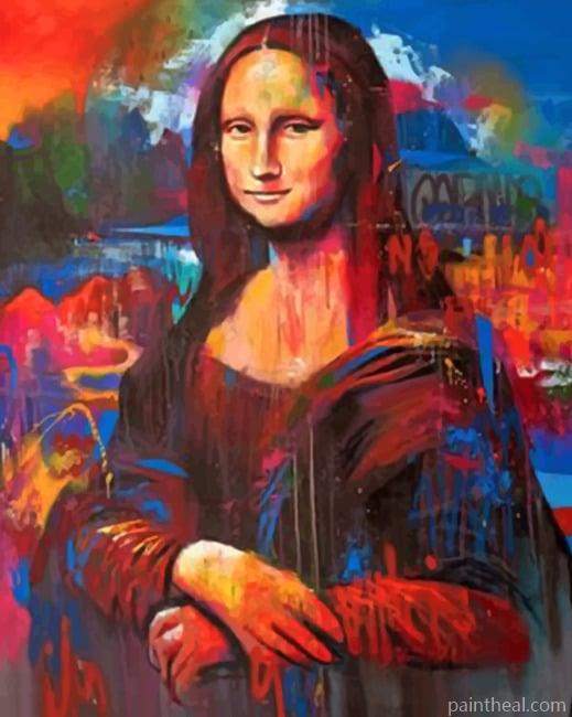 Vintage Colorful Mona Lisa NEW Painting By Numbers Kits