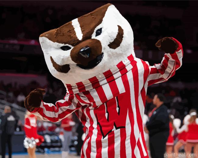 Aesthetic Wisconsin Badgers Painting By Numbers Kits