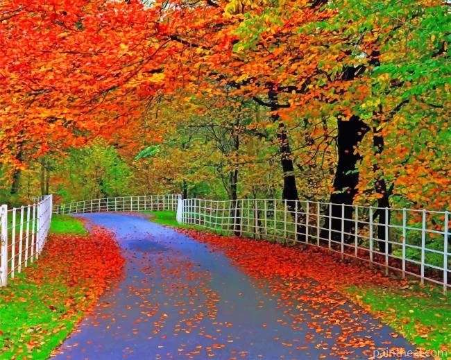 Beautiful Autumn Nature Painting By Numbers Kits