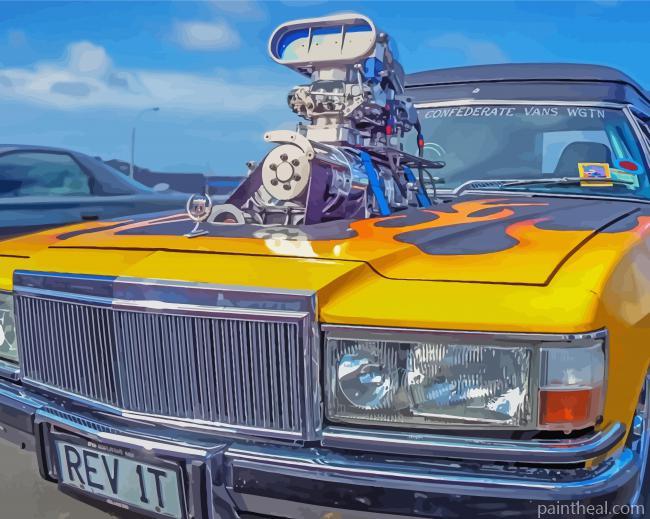 Close Up Holden Kingswood Car Painting By Numbers Kits