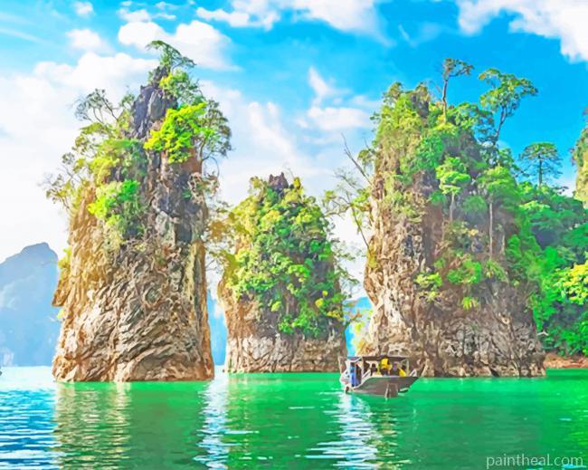Thailand Khao Sok National Park Painting By Numbers Kits