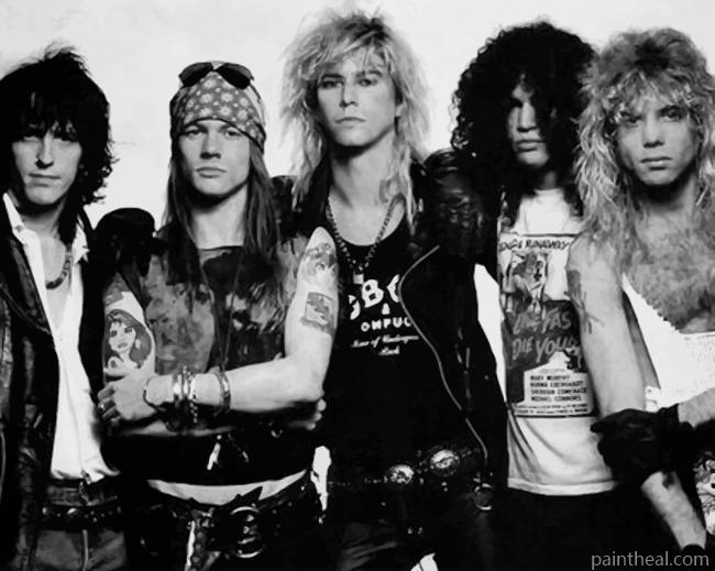 Gun N Roses Band Painting By Numbers Kits