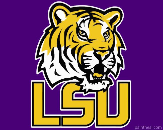 LSU Tigers Illustration Painting By Numbers Kits