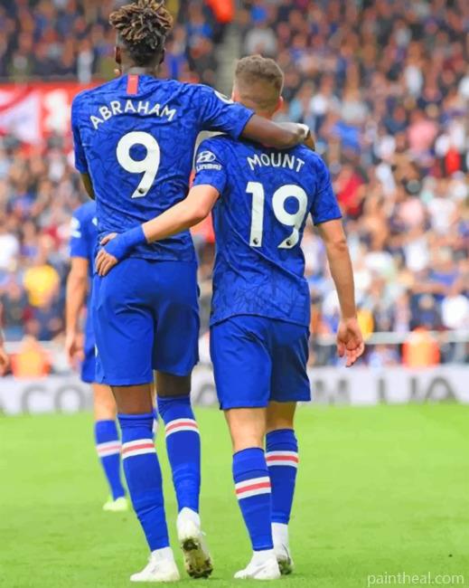 Chelsea FC Team Hugging Painting By Numbers Kits