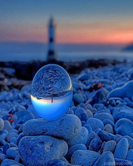 Lighthouse At Evening Painting By Numbers Kits