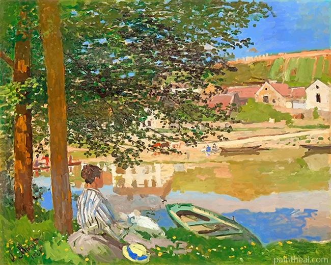 Claude Monet On The Bank Of The Seine Painting By Numbers Kits