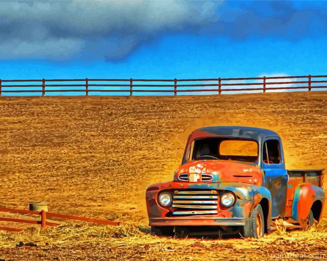 Old Farm Truck Painting By Numbers Kits