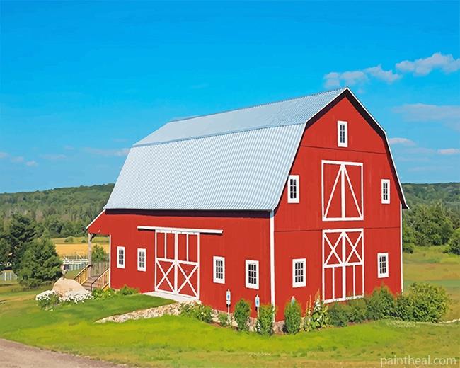 Farm Barn Painting By Numbers Kits