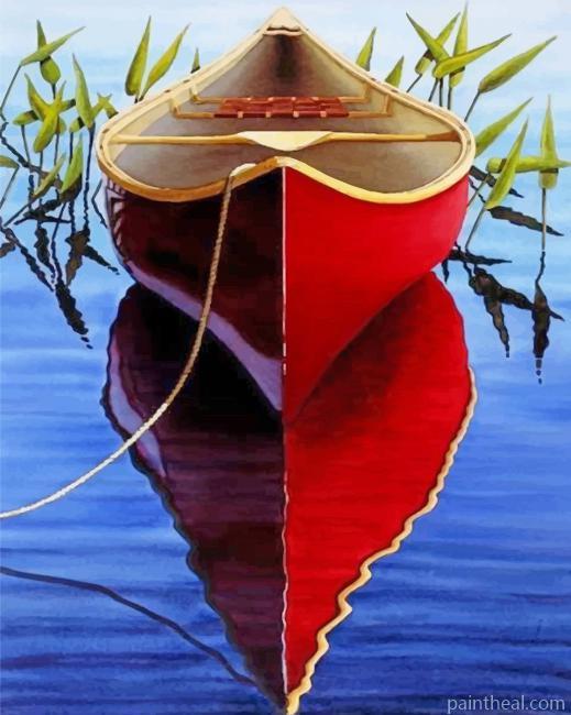 Red Boat Painting By Numbers Kits