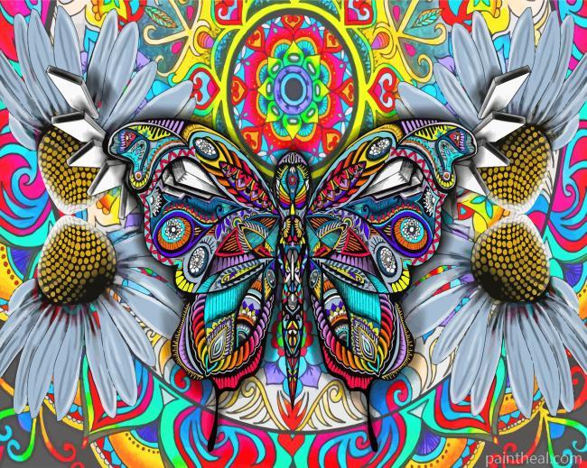 Aesthetic Bohemian Butterfly Painting By Numbers Kits
