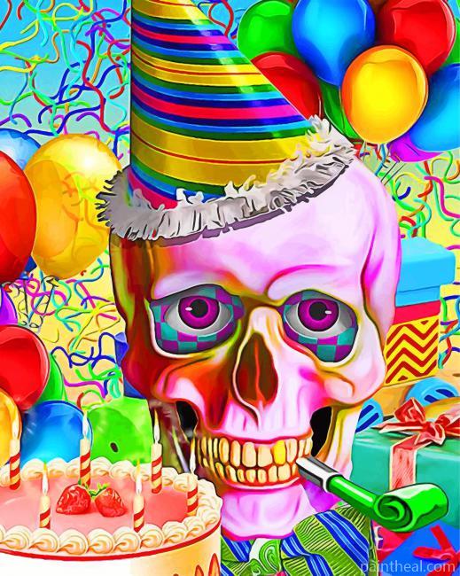 Happy Candy Skull Painting By Numbers Kits