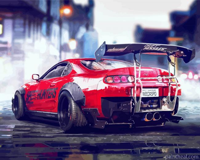 Toyota Supra 2JZ Painting By Numbers Kits
