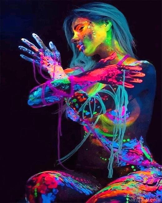 Colorful Woman Painting By Numbers Kits