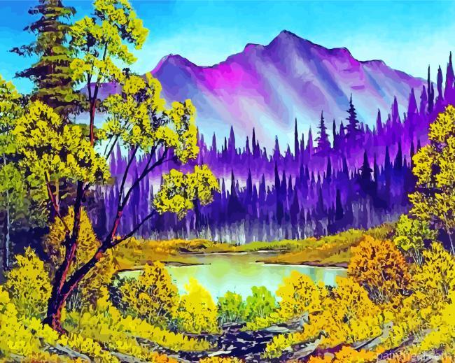 Wood Landscape Painting By Numbers Kits