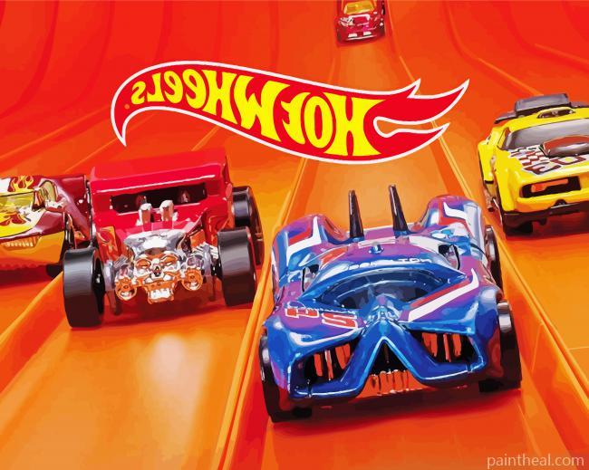 Hot Wheels Cars Painting By Numbers Kits