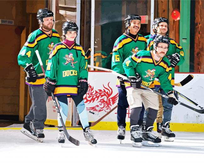 Mighty Ducks Movie Painting By Numbers Kits