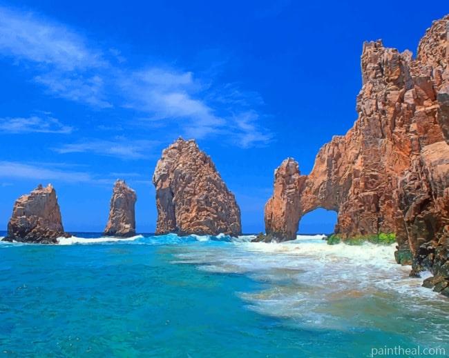 Cabo San Lucas Mexico Painting By Numbers Kits