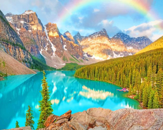 Banff National Park Lake NEW Painting By Numbers Kits