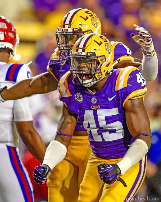 LSU Tigers Football Painting By Numbers Kits