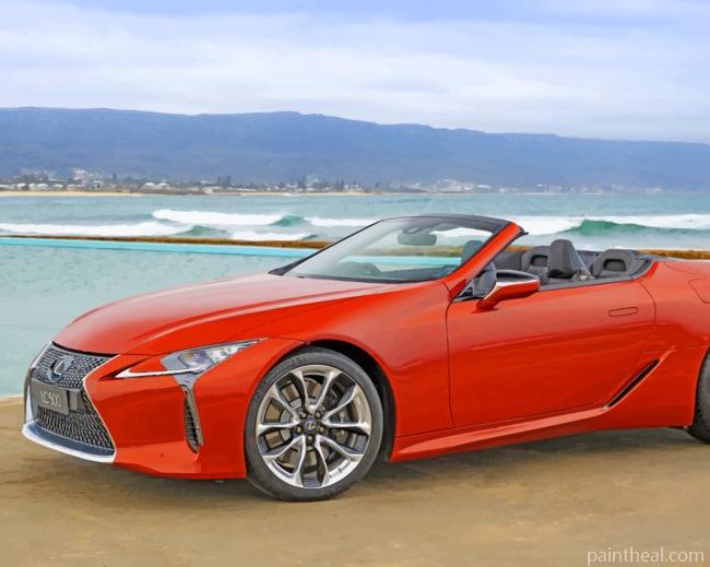 Lexus LC 500 Convertible Car Painting By Numbers Kits