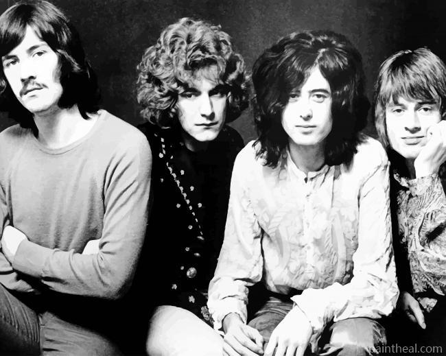 Led Zeppelin Rock Painting By Numbers Kits