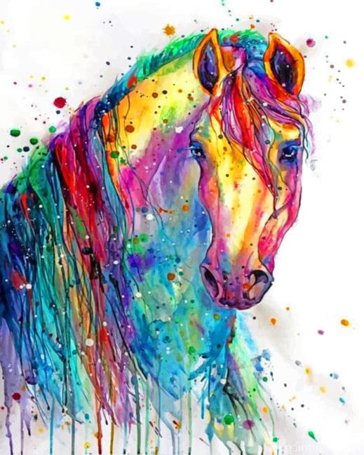 Colorful Horse Animals Painting By Numbers Kits