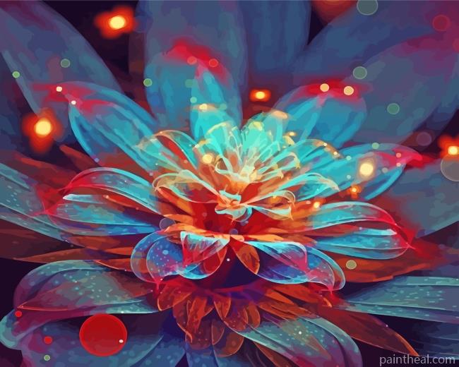 Mystical Flower Painting By Numbers Kits