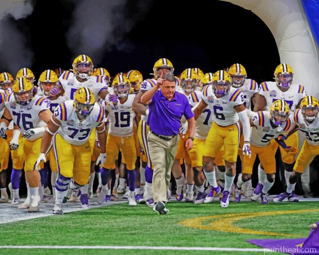 LSU Team Painting By Numbers Kits