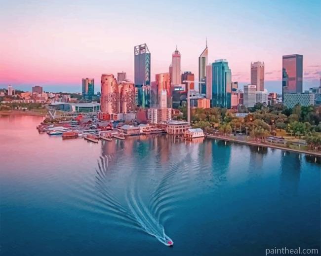 Perth Australia Painting By Numbers Kits
