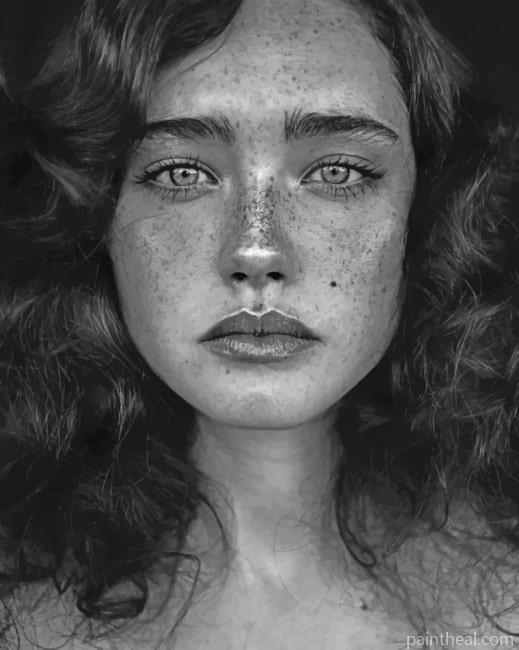 Girl With Freckles Painting By Numbers Kits
