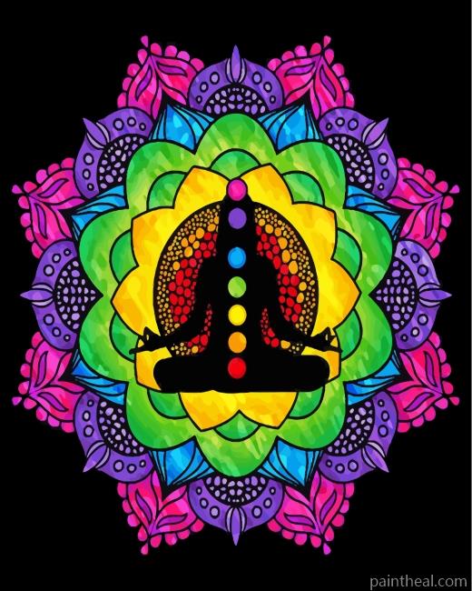 Chakra Meditation Mandala Painting By Numbers Kits