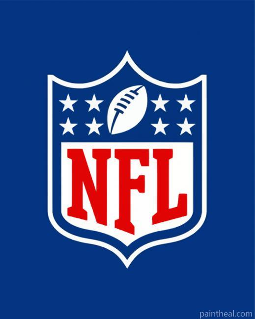 NFL Logo Illustration Painting By Numbers Kits