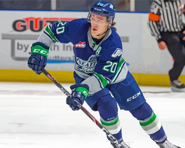 Seattle Thunderbirds Player Painting By Numbers Kits