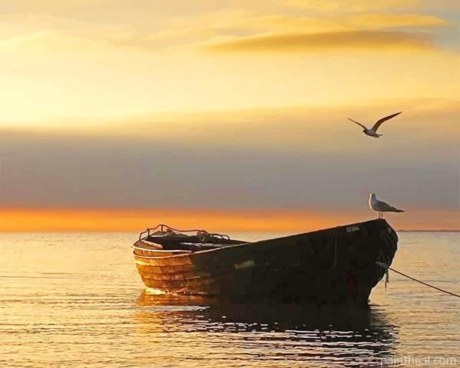 Abandoned Boat Painting By Numbers Kits
