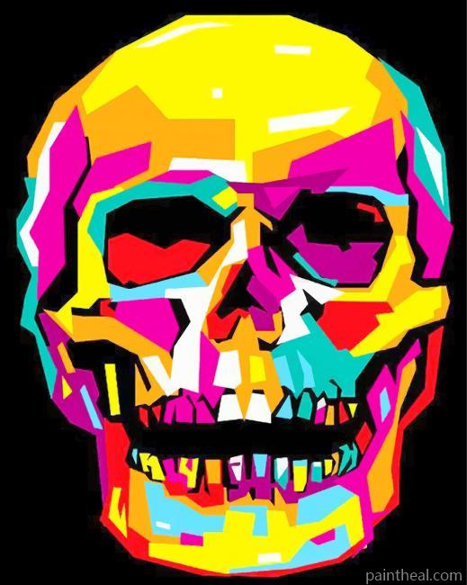 Skull Pop Art Painting By Numbers Kits