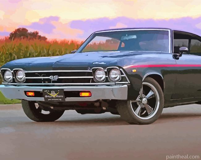 1969 Chevrolet Chevelle Painting By Numbers Kits