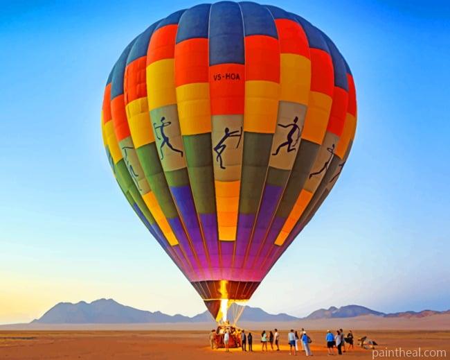 Sossusvlei Namib Hot Air Balloon Painting By Numbers Kits