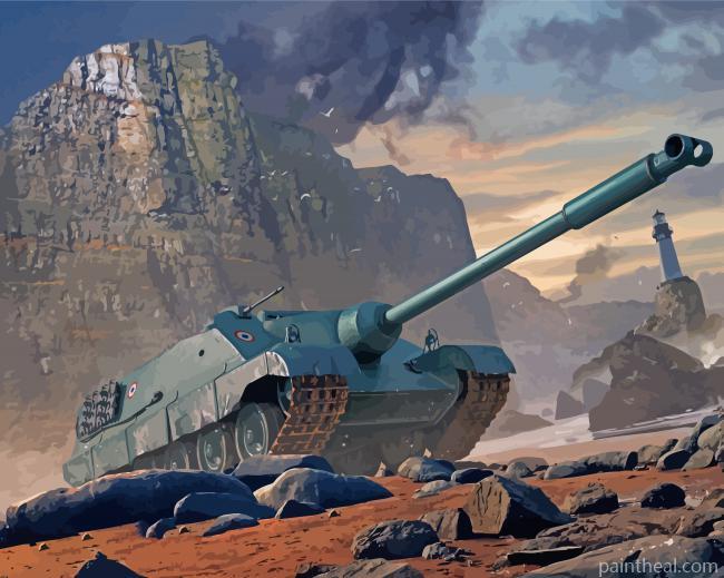 AMX 50 Tank Painting By Numbers Kits