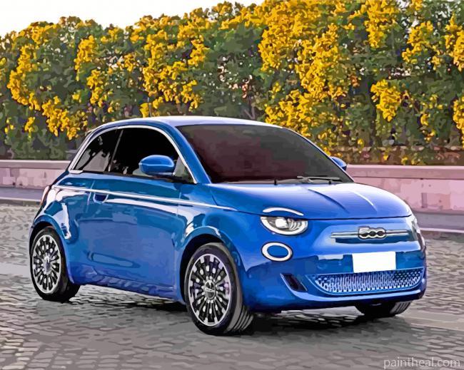 Aesthetic Fiat Car Painting By Numbers Kits