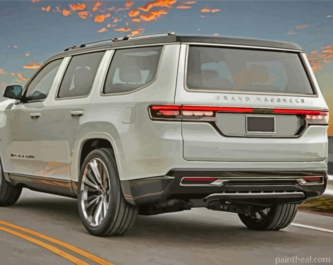 Jeep Grand Wagoneer Painting By Numbers Kits