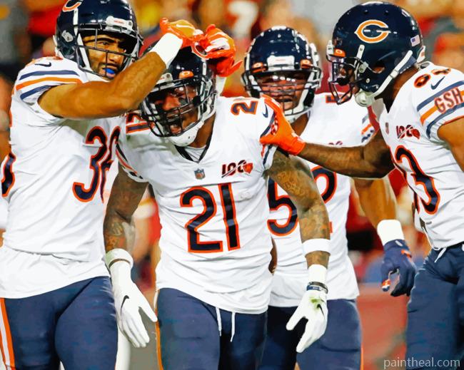 Chicago Bears Team Painting By Numbers Kits