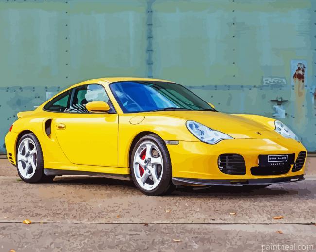 Yellow 996 Turbo Painting By Numbers Kits