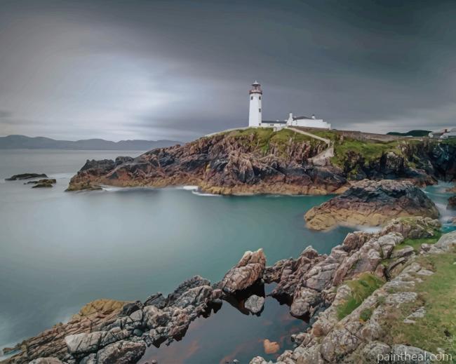 Fanad Head Lighthouse Letterkenny Painting By Numbers Kits