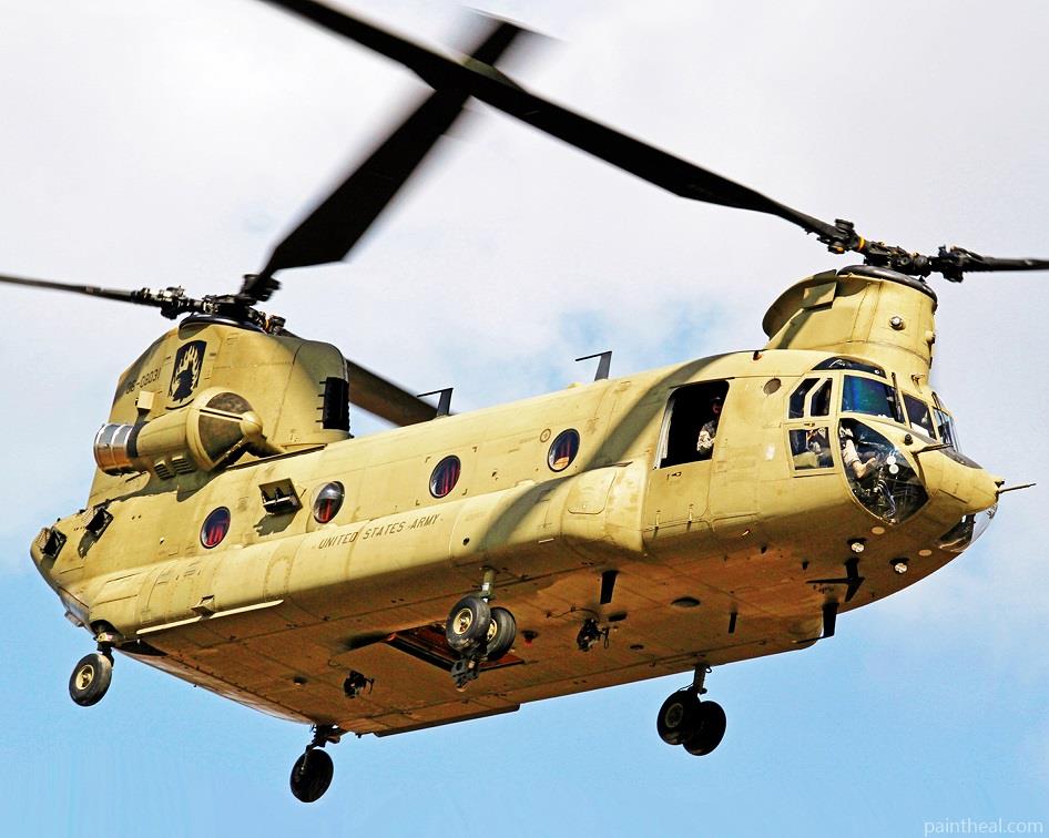 Aesthetic Chinook Helicopter Painting By Numbers Kits