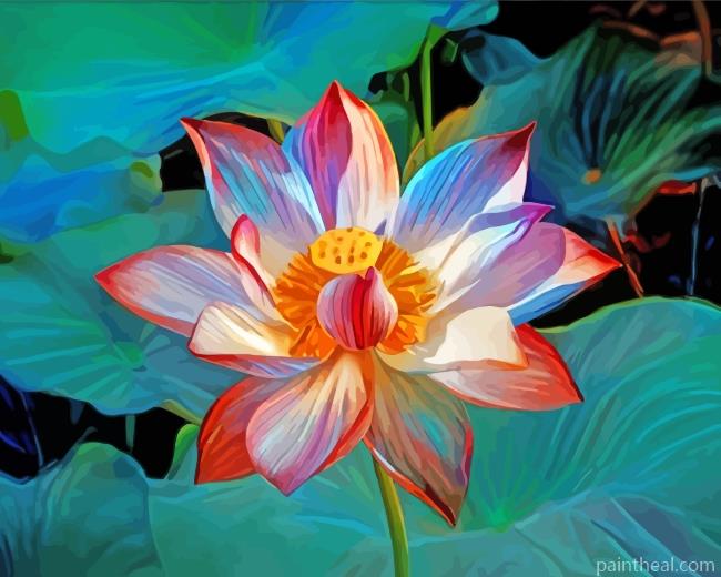Mystical Lotus Painting By Numbers Kits
